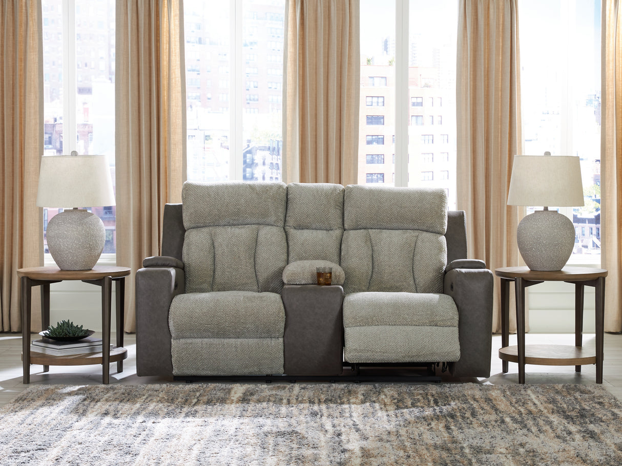 Nashville Furniture Outlets - Ashley Furniture - WhipLash Living Room - PWR REC Loveseat/CON/ADJ HDRST / Sisal - PC6320418