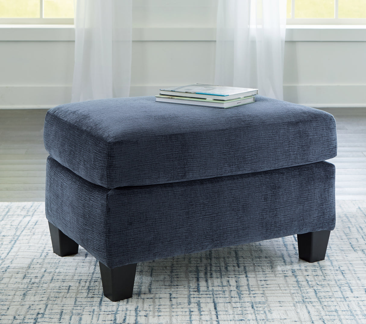 Nashville Furniture Outlets - Ashley Furniture - Amity Bay Living Room - Ottoman / Ink - 6720614