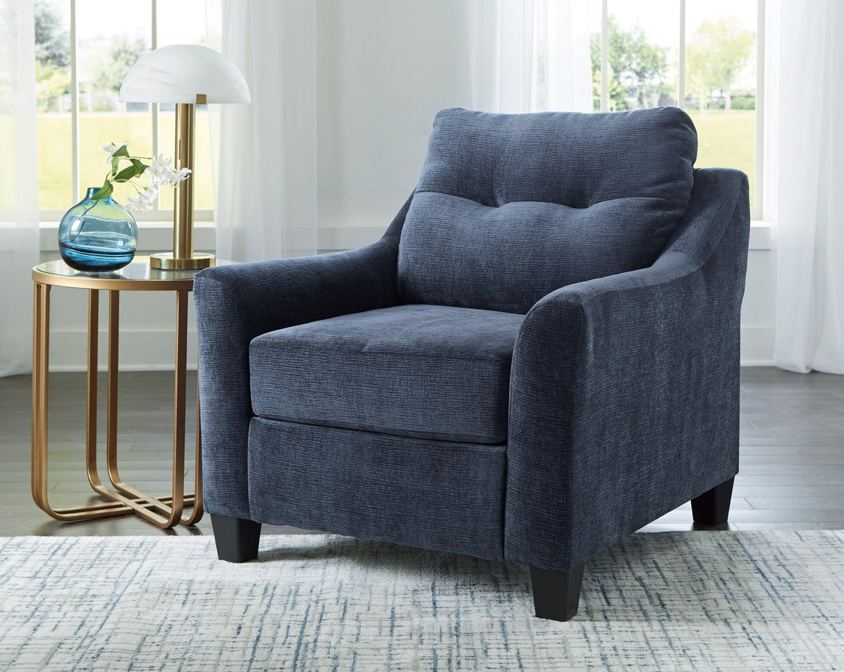 Nashville Furniture Outlets - Ashley Furniture - Amity Bay Living Room - Ottoman / Ink - 6720614