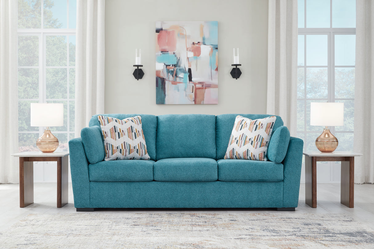 Nashville Furniture Outlets - Ashley Furniture - Keerwick Living Room - Sofa / Teal - 6750738