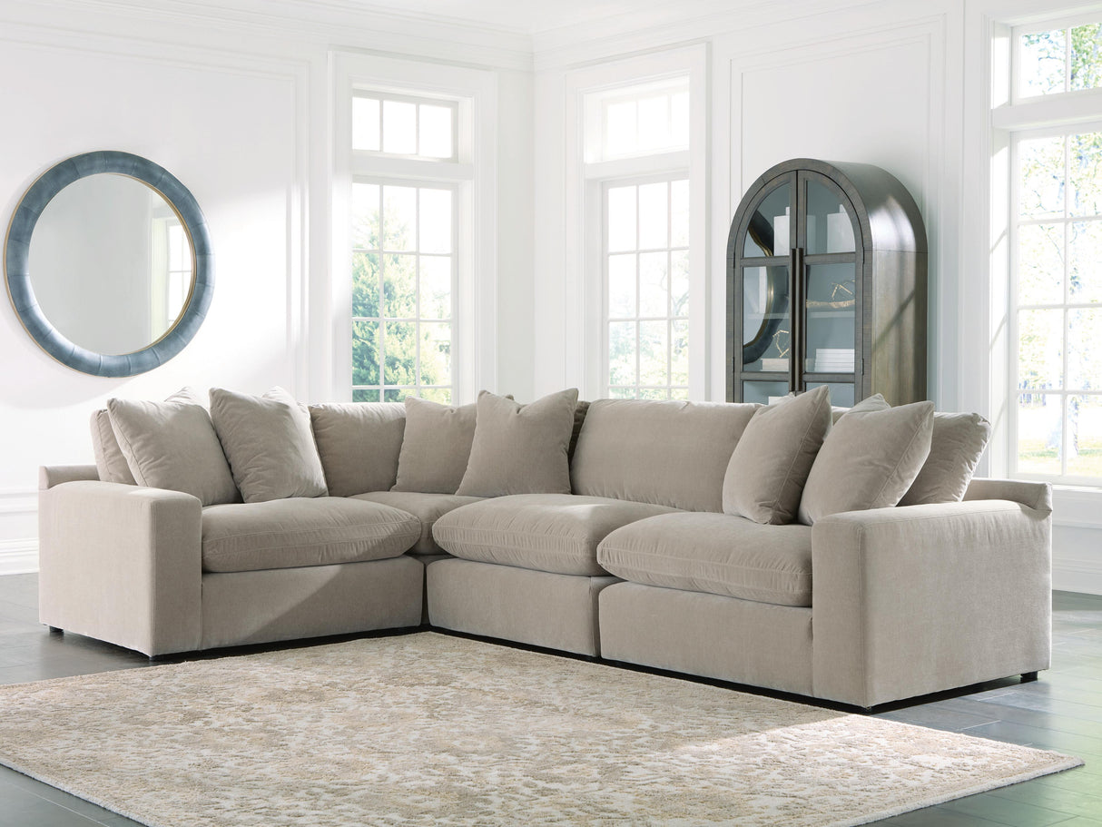 Nashville Furniture Outlets - Ashley Furniture - Maxton Heights Sectional - RAF 4-Piece Sectional / Pebble - 67808S3