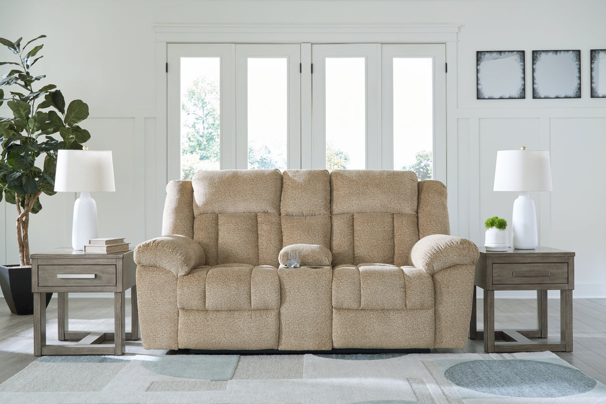 Nashville Furniture Outlets - Ashley Furniture - Tip-Off Living Room - PWR REC Loveseat/CON/ADJ HDRST / Wheat - 6930518