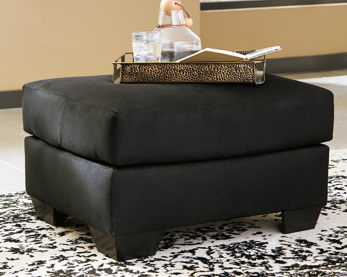Nashville Furniture Outlets - Ashley Furniture - Darcy Living Room - Ottoman / Black - 7500814