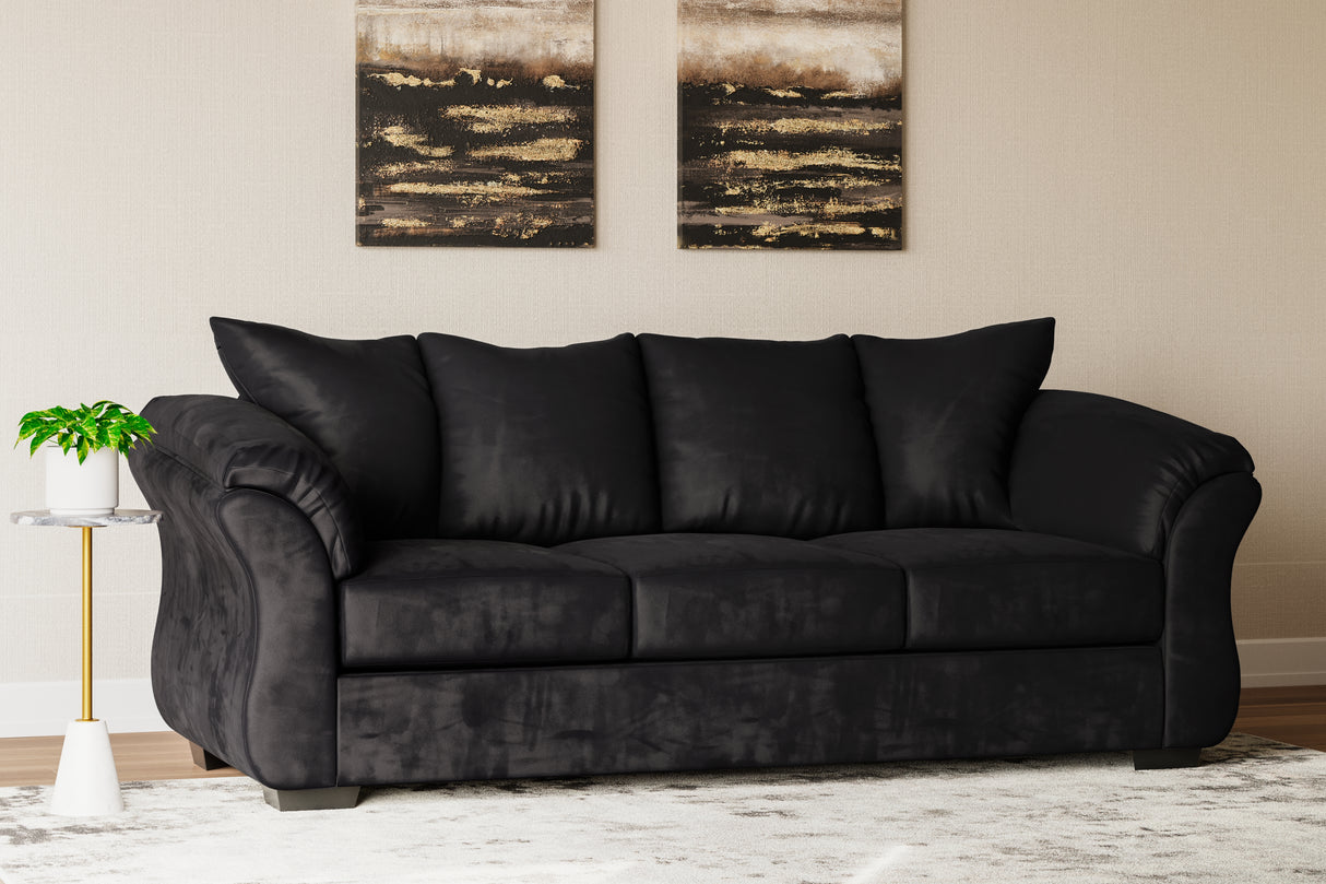 Nashville Furniture Outlets - Ashley Furniture - Darcy Living Room - Sofa / Black - 7500838
