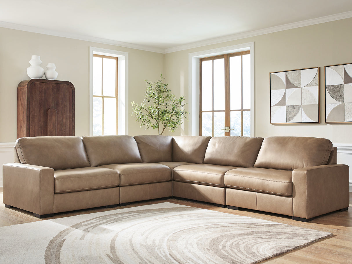 Nashville Furniture Outlets - Ashley Furniture - Veronella Sectional - RAF 5-Piece Sectional / Sahara - 76106S17
