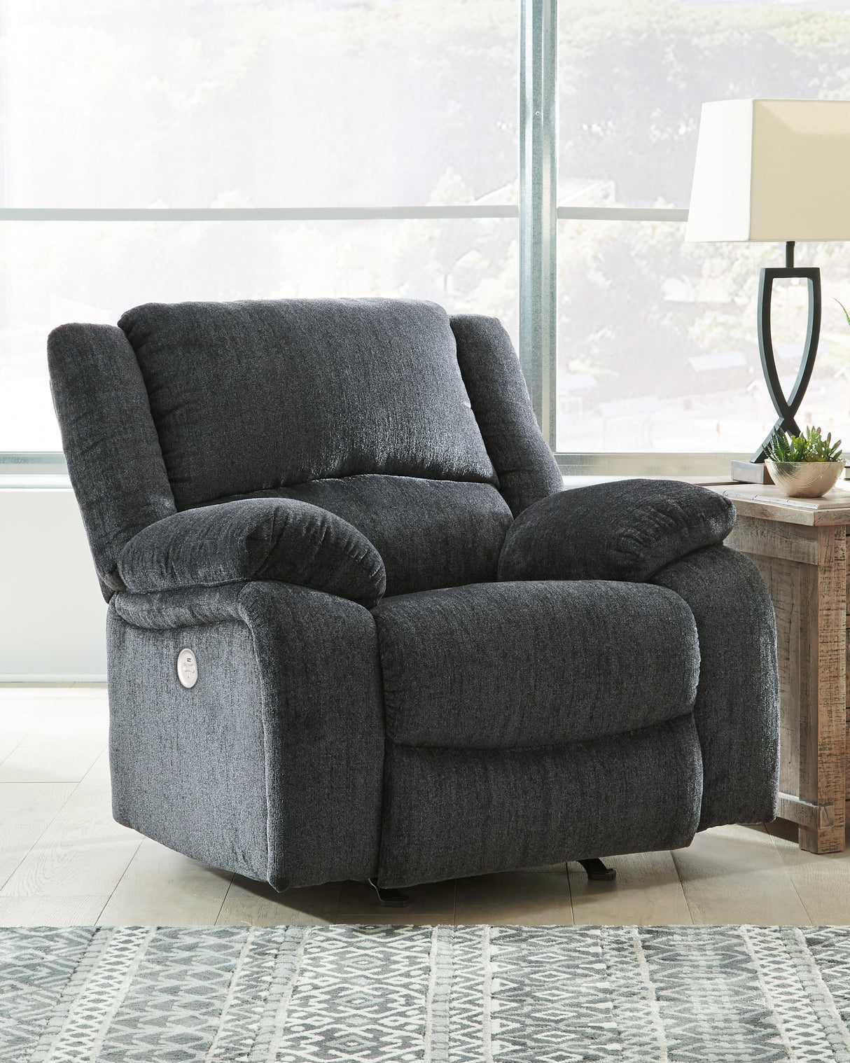 Nashville Furniture Outlets - Ashley Furniture - Draycoll Living Room - Power Rocker Recliner / Slate - 7650498