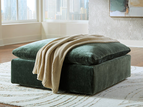 Nashville Furniture Outlets - Ashley Furniture - Carriage View Living Room - Oversized Accent Ottoman / Jade - 7800108