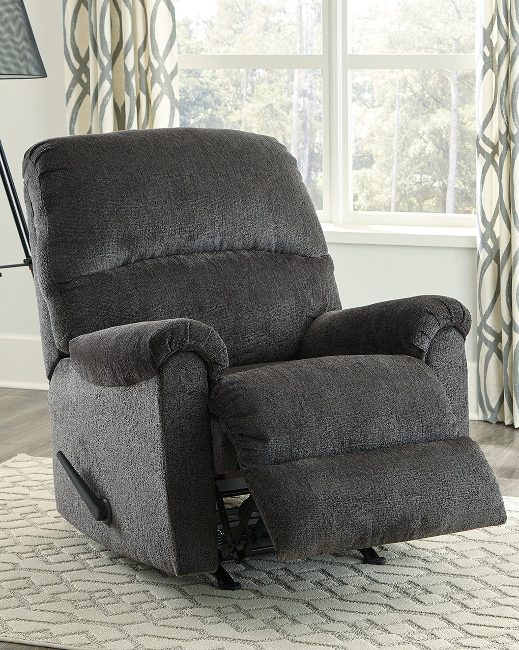 Nashville Furniture Outlets - Ashley Furniture - Ballinasloe Living Room - Rocker Recliner / Smoke - 8070325