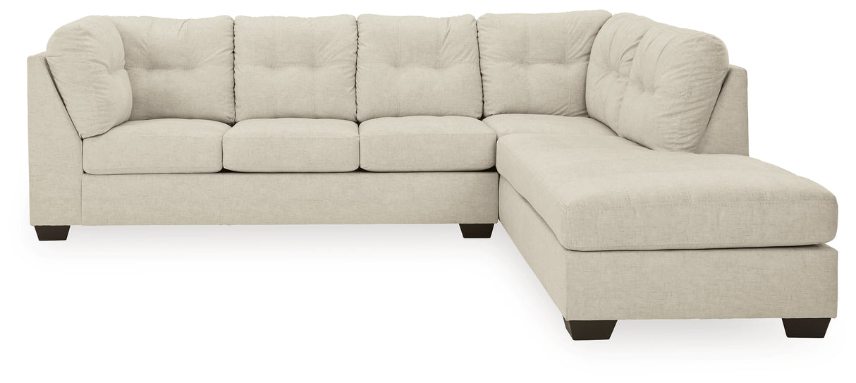 Nashville Furniture Outlets - Ashley Furniture - Falkirk Sectional - LAF 2-Piece Sectional with Chaise / Parchment - 80806S2