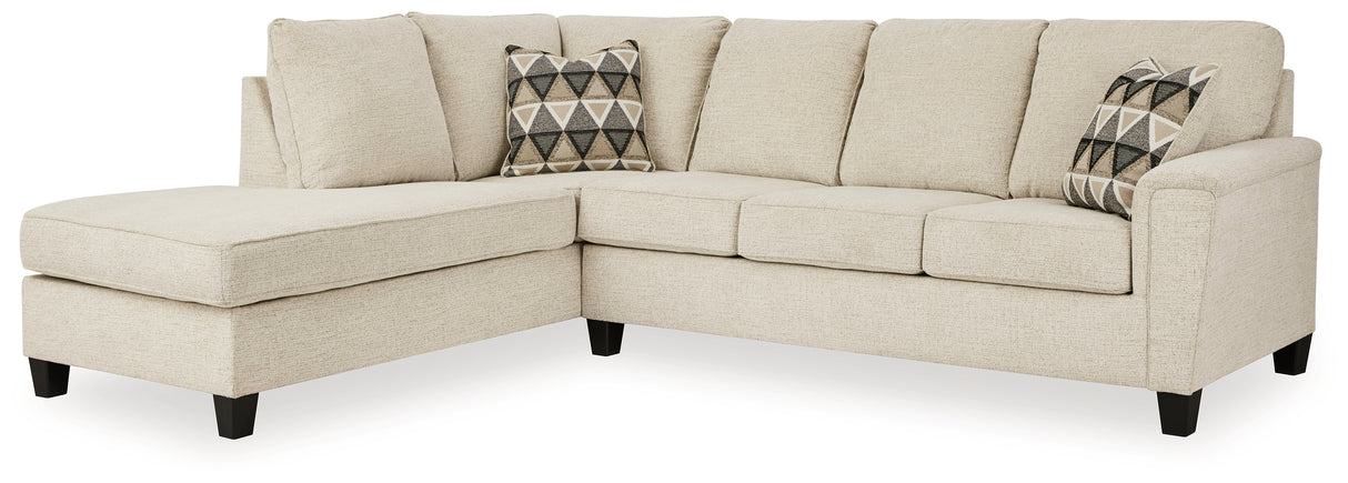 Nashville Furniture Outlets - Ashley Furniture - Abinger Sectional - RAF 2-Piece Sectional with Chaise / Natural - 83904S1