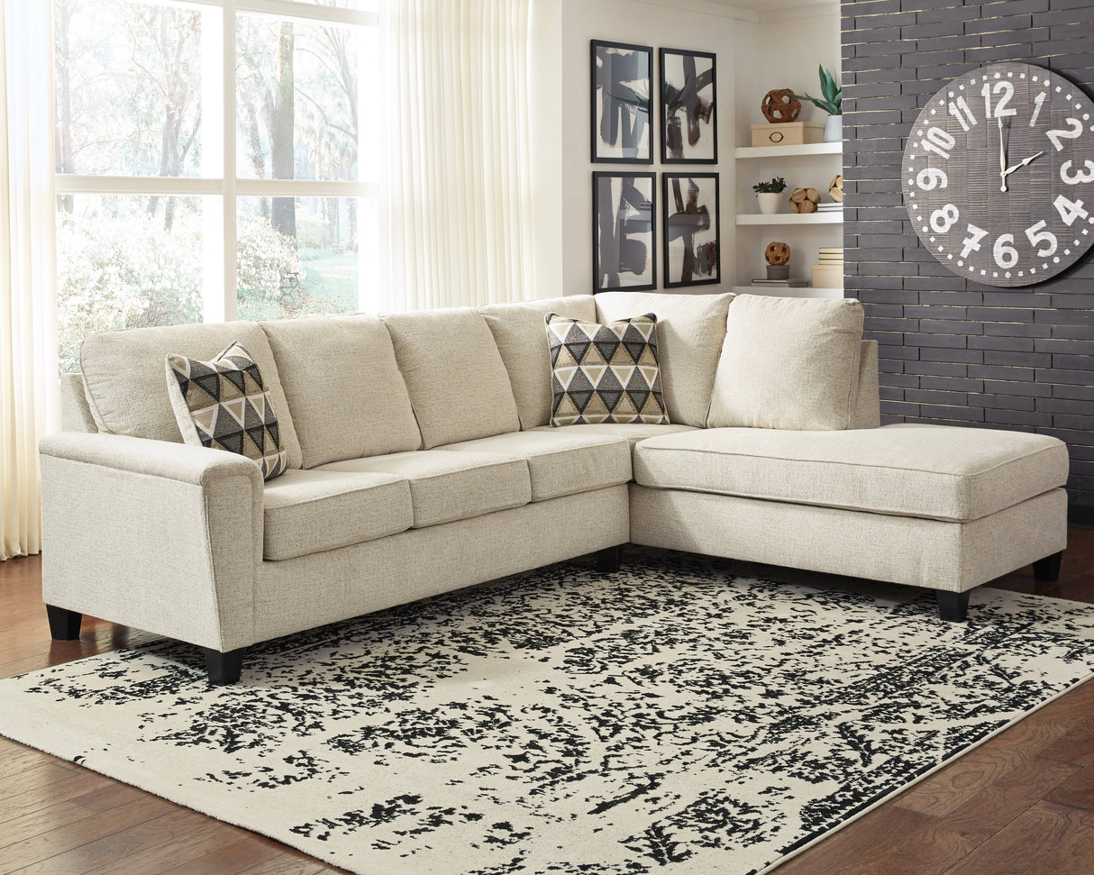 Nashville Furniture Outlets - Ashley Furniture - Abinger Sectional - LAF 2-Piece Sectional with Chaise / Natural - 83904S2