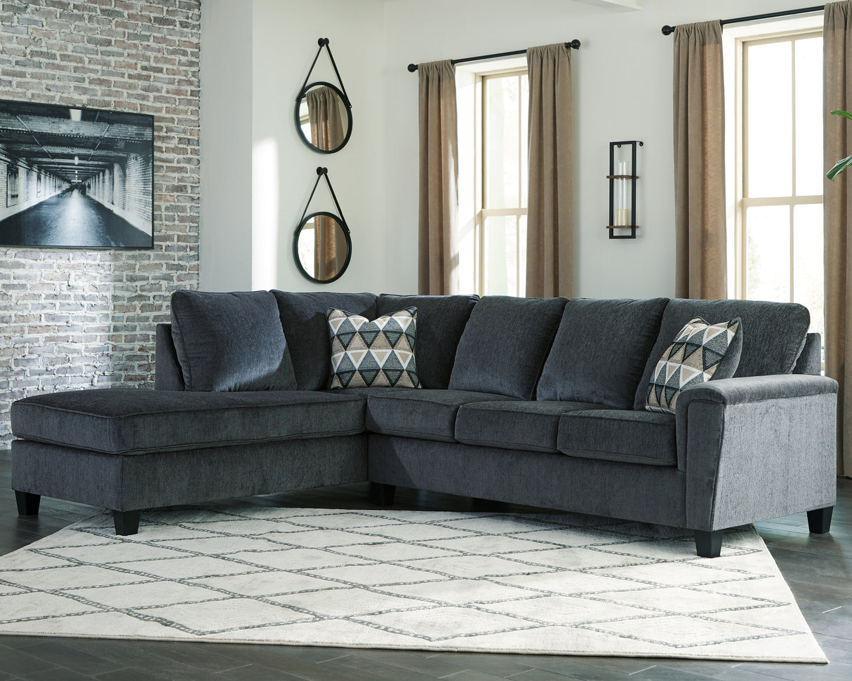 Nashville Furniture Outlets - Ashley Furniture - Abinger Sectional - LAF Sofa Sleeper / Smoke - 8390569