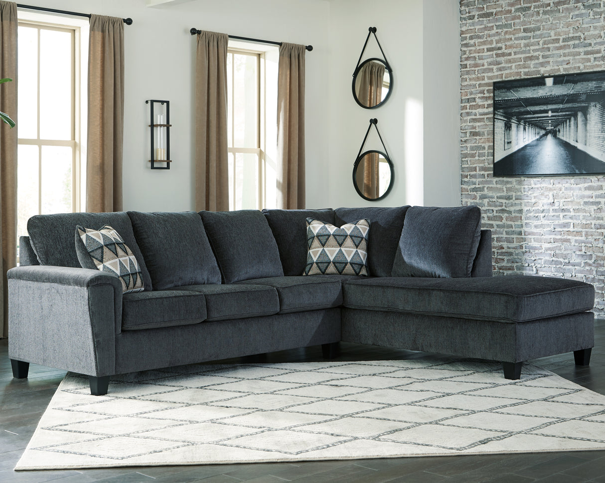 Nashville Furniture Outlets - Ashley Furniture - Abinger Sectional - LAF 2-Piece Sectional with Chaise / Smoke - 83905S2