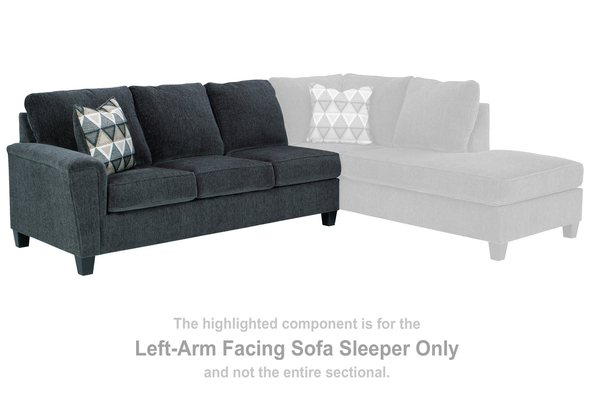 Nashville Furniture Outlets - Ashley Furniture - Abinger Sectional - LAF Sofa Sleeper / Smoke - 8390569