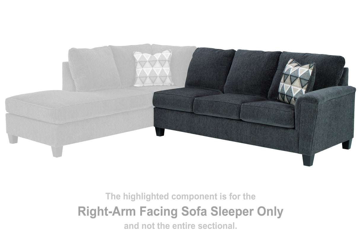 Nashville Furniture Outlets - Ashley Furniture - Abinger Sectional - RAF Sofa Sleeper / Smoke - 8390570