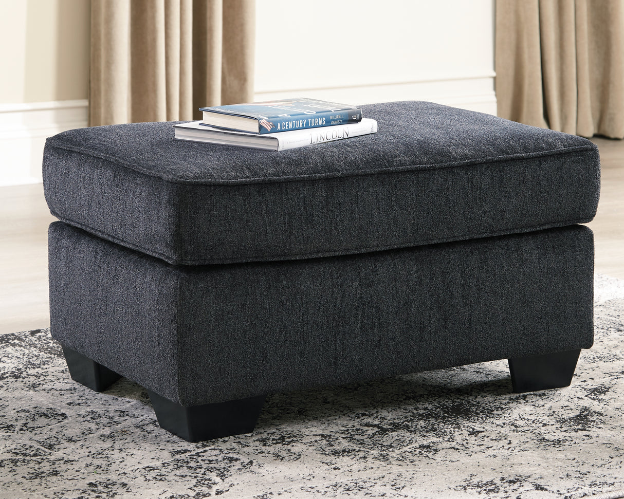 Nashville Furniture Outlets - Ashley Furniture - Altari Living Room - Ottoman / Slate - 8721314