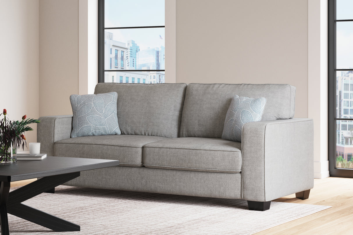 Nashville Furniture Outlets - Ashley Furniture - Altari Living Room - Queen Sofa Sleeper / Alloy - 8721439