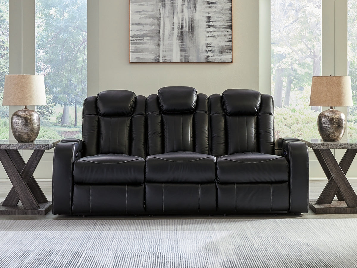 Nashville Furniture Outlets - Ashley Furniture - Caveman Den Living Room - PWR REC Sofa with ADJ Headrest / Midnight - 9070315