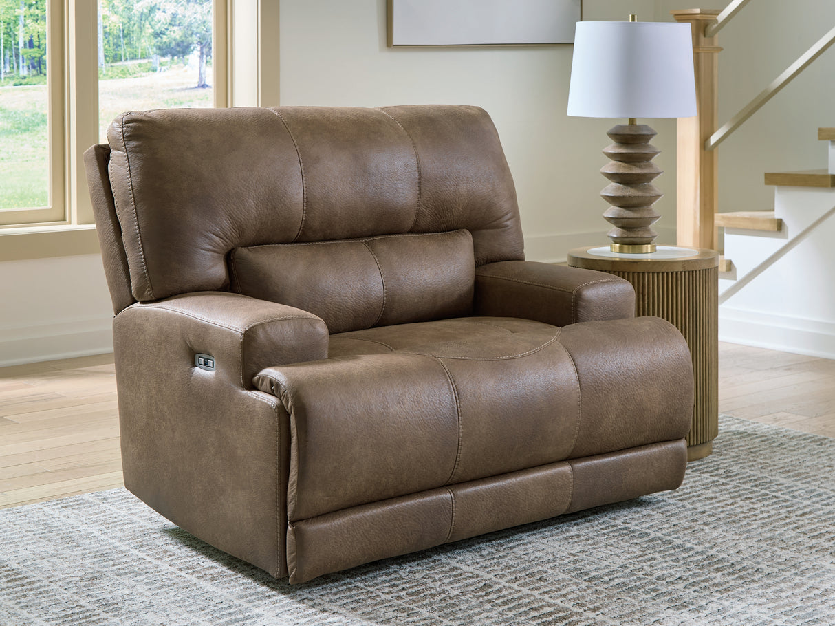 Nashville Furniture Outlets - Ashley Furniture - Beckley Place Living Room - PWR Recliner/ADJ Headrest / Earth - PC9180282