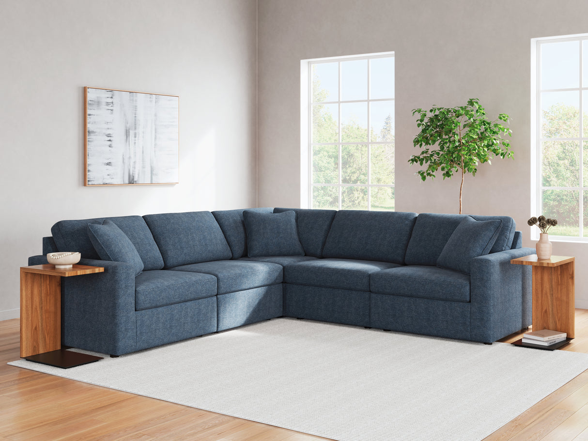 Nashville Furniture Outlets - Ashley Furniture - Modmax Sectional - RAF 5-Piece Sectional / Ink - 92101S6