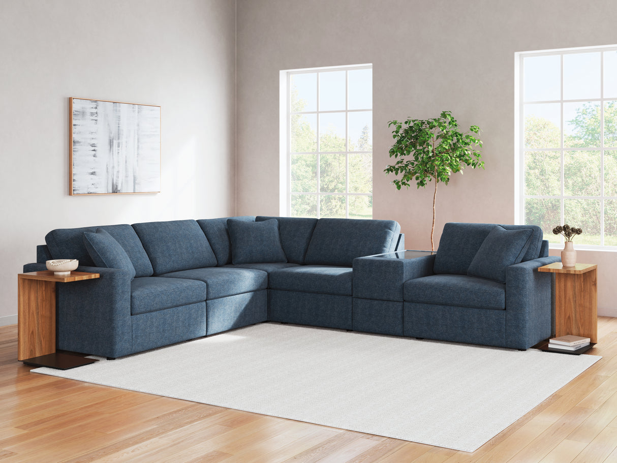 Nashville Furniture Outlets - Ashley Furniture - Modmax Sectional - RAF 6-Piece Sectional / Ink - 92101S7