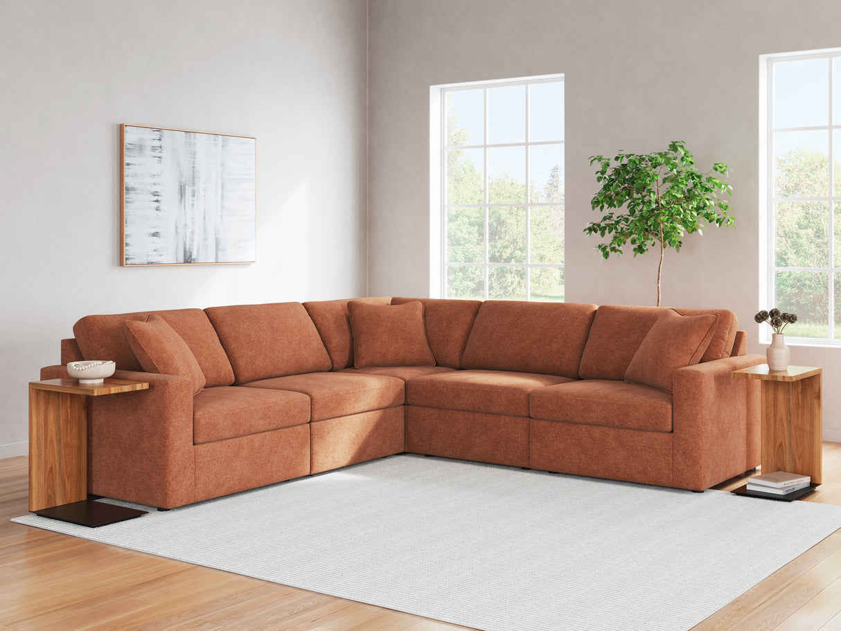 Nashville Furniture Outlets - Ashley Furniture - Modmax Sectional - RAF 5-Piece Sectional / Spice - 92102S6