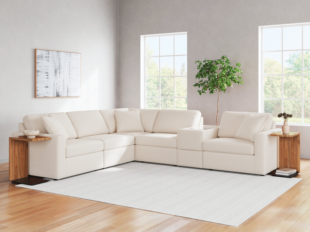 Nashville Furniture Outlets - Ashley Furniture - Modmax Sectional - RAF 6-Piece Sectional / Oyster - 92103S7