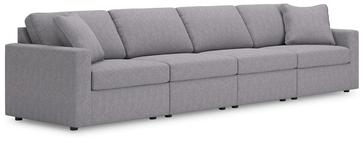 Nashville Furniture Outlets - Ashley Furniture - Modmax Sectional - RAF 4-Piece Sectional / Granite - 92104S10
