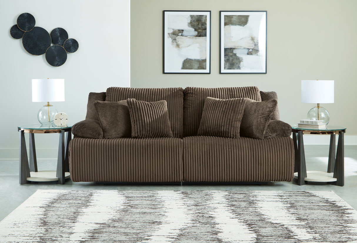 Nashville Furniture Outlets - Ashley Furniture - Top Tier Sectional - 2-Piece Sectional Loveseat / Chocolate - 92705S9