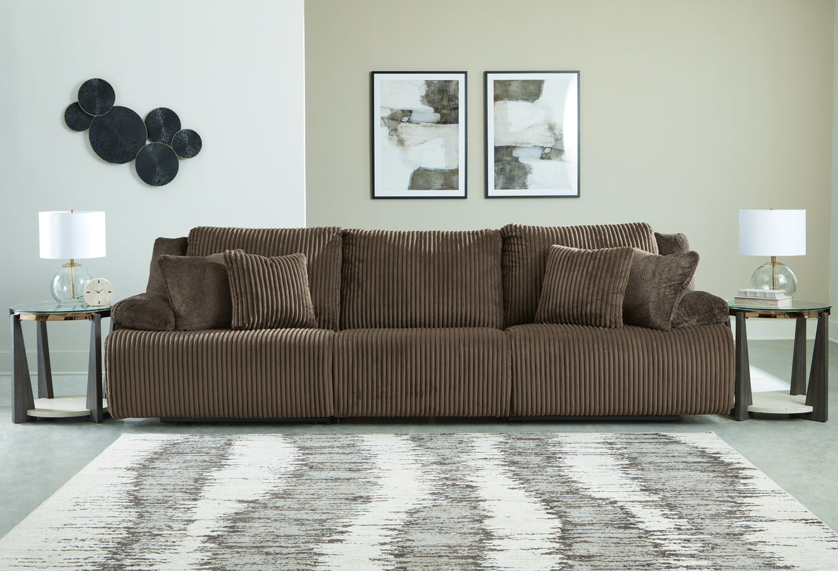 Nashville Furniture Outlets - Ashley Furniture - Top Tier Sectional - 3-Piece Sectional Sofa / Chocolate - 92705S8