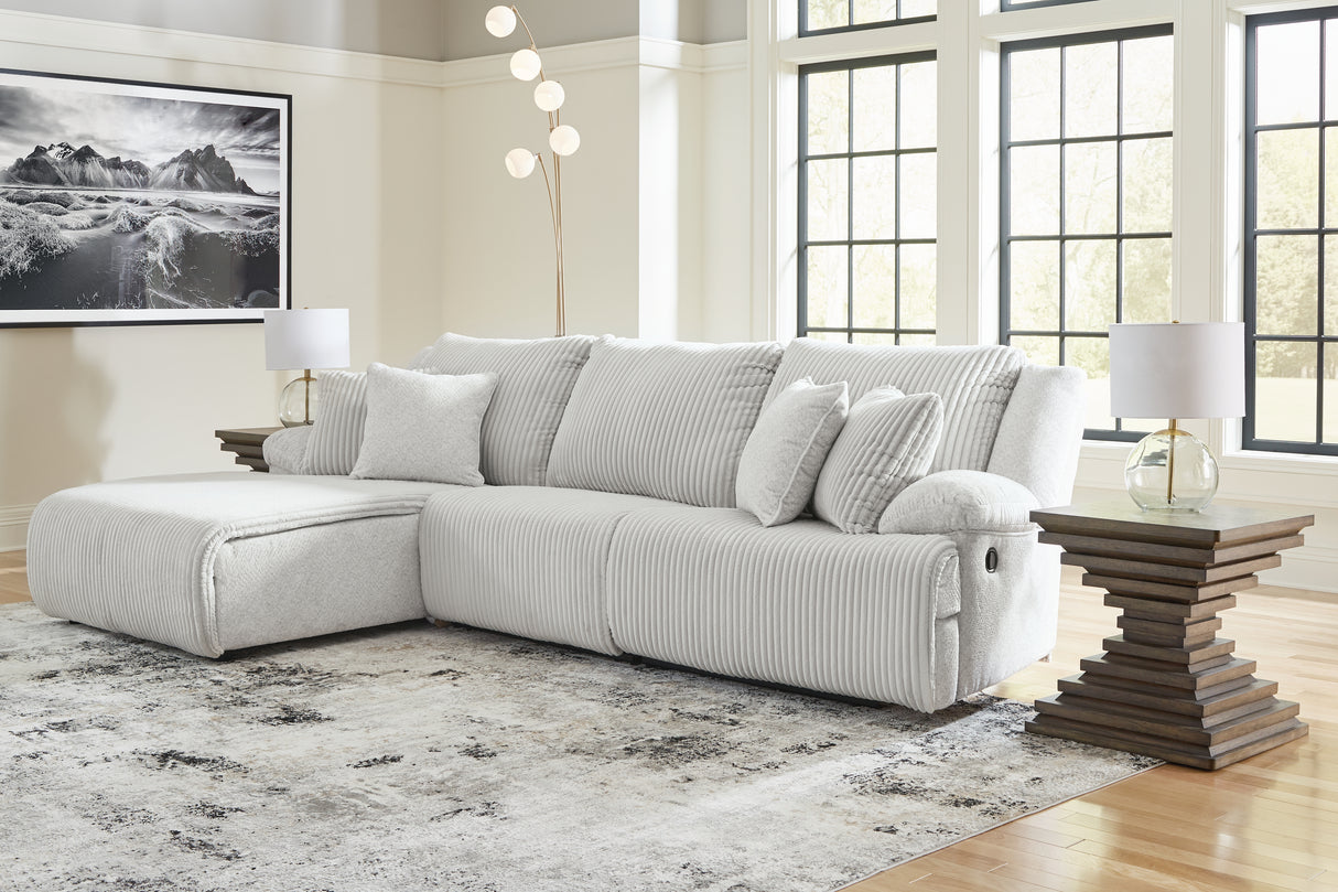 Nashville Furniture Outlets - Ashley Furniture - Top Tier Sectional - 3-Piece Reclining Sectional Sofa Chaise / Alloy - 92706S7