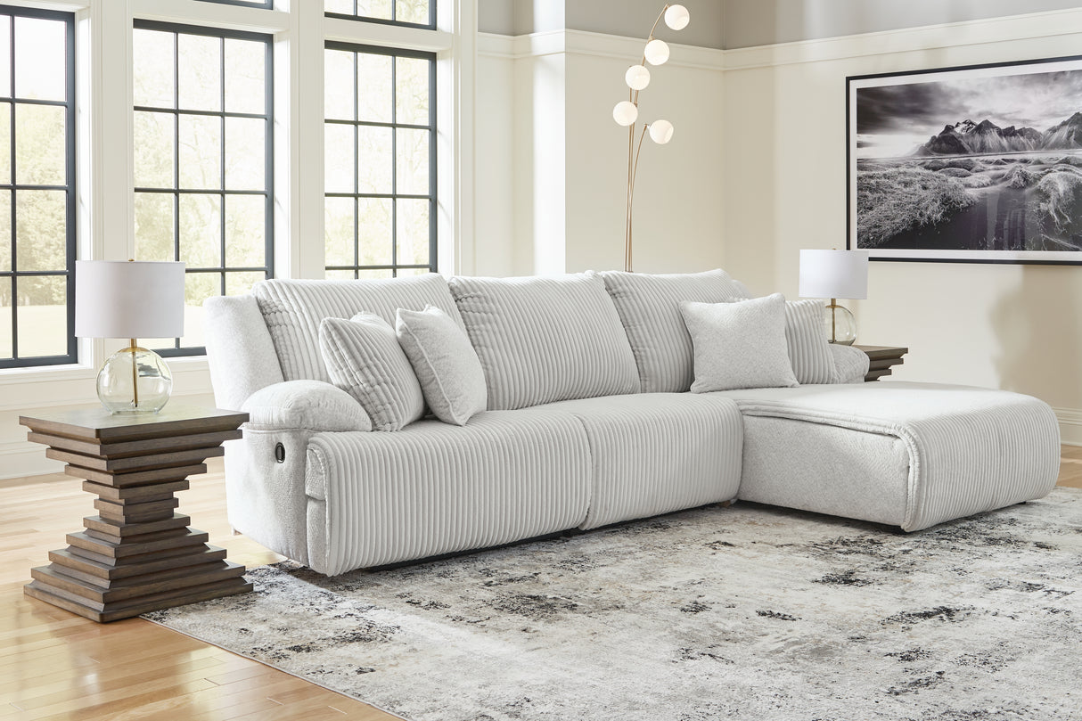 Nashville Furniture Outlets - Ashley Furniture - Top Tier Sectional - 3-Piece Sectional Sofa Chaise / Alloy - 92706S6