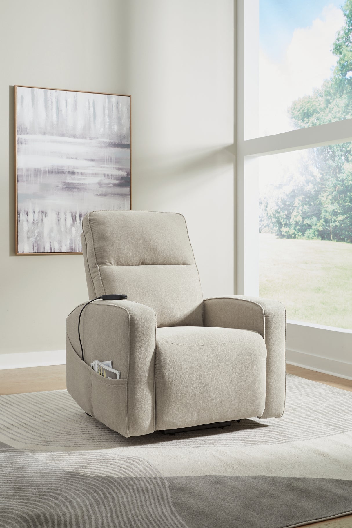 Nashville Furniture Outlets - Ashley Furniture - Starganza Living Room - Power Lift Recliner / Smoke - 9370512