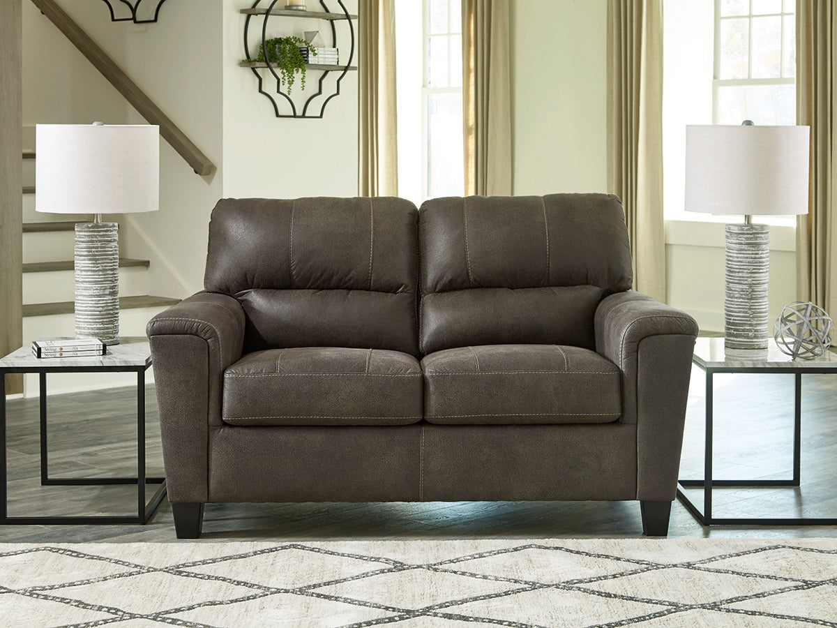Nashville Furniture Outlets - Ashley Furniture - Navi Living Room - Loveseat / Smoke - 9400235