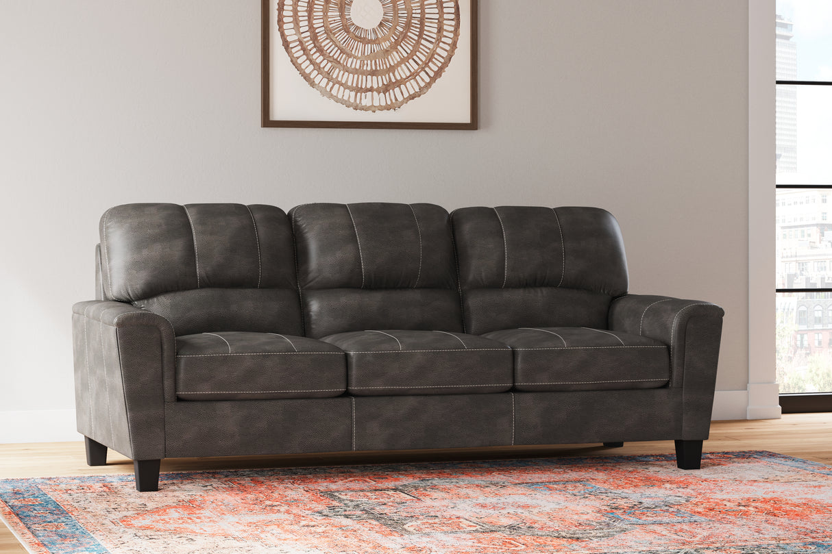 Nashville Furniture Outlets - Ashley Furniture - Navi Living Room - Sofa / Smoke - 9400238