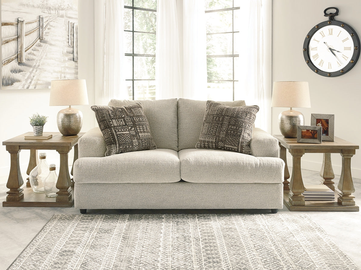 Nashville Furniture Outlets - Ashley Furniture - Soletren Living Room - Loveseat / Stone - 9510435