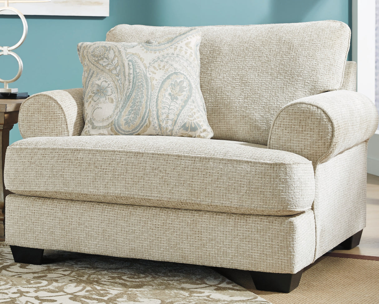 Nashville Furniture Outlets - Ashley Furniture - Monaghan Living Room - Chair and a Half / Sandstone - 9620523