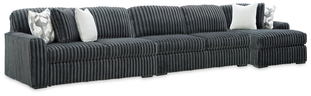 Nashville Furniture Outlets - Ashley Furniture - Midnight-Madness 3-Piece Sectional with Chaise - 3-Piece Sectional with Chaise - 98105S28
