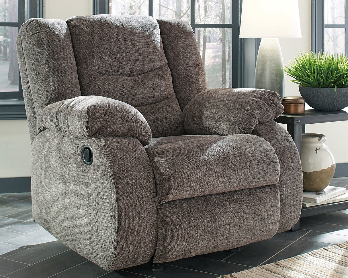 Nashville Furniture Outlets - Ashley Furniture - Tulen Living Room - Rocker Recliner / Gray - 9860625