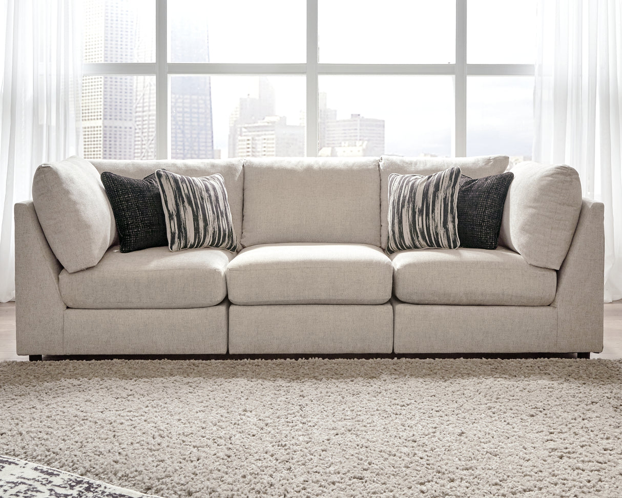 Nashville Furniture Outlets - Ashley Furniture - Kellway Sectional - 3-Piece Sectional Sofa / Bisque - 98707S6