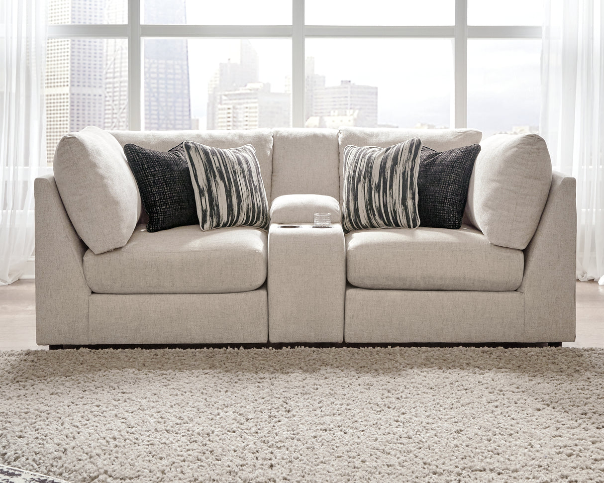 Nashville Furniture Outlets - Ashley Furniture - Kellway Sectional - 3-Piece Sectional Loveseat / Bisque - 98707S8