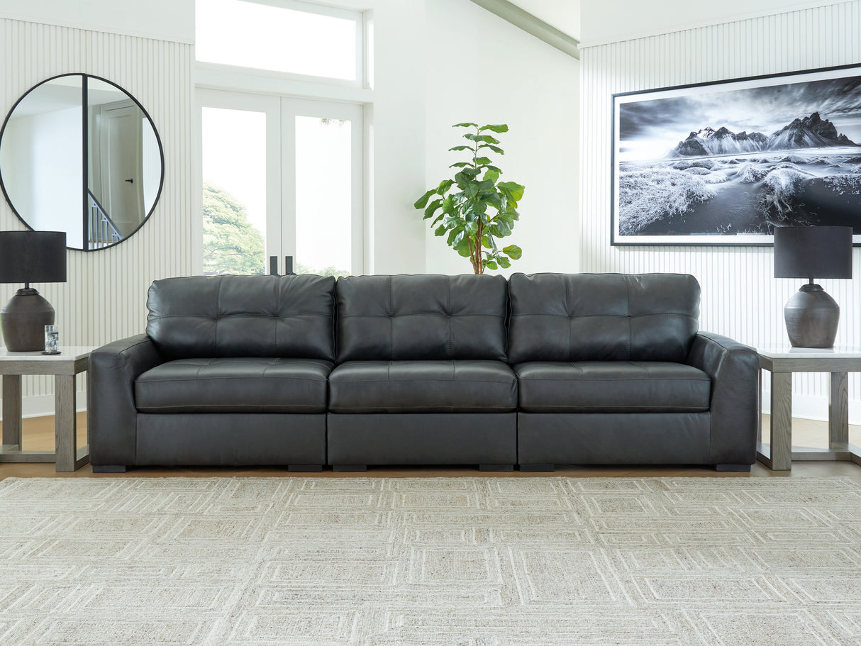 Nashville Furniture Outlets - Ashley Furniture - Brindley Pier Sectional - RAF 3-Piece Sectional Sofa / Fog - 99503S2