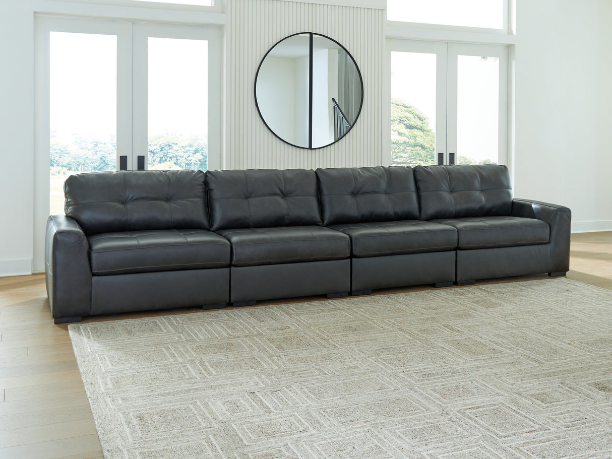 Nashville Furniture Outlets - Ashley Furniture - Brindley Pier Sectional - RAF 4-Piece Sectional / Fog - 99503S4