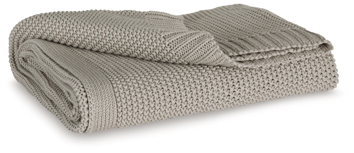 Nashville Furniture Outlets - Ashley Furniture - Gayelery Throw (Set of 3) - Throw (3/CS) / Gray - A1001085