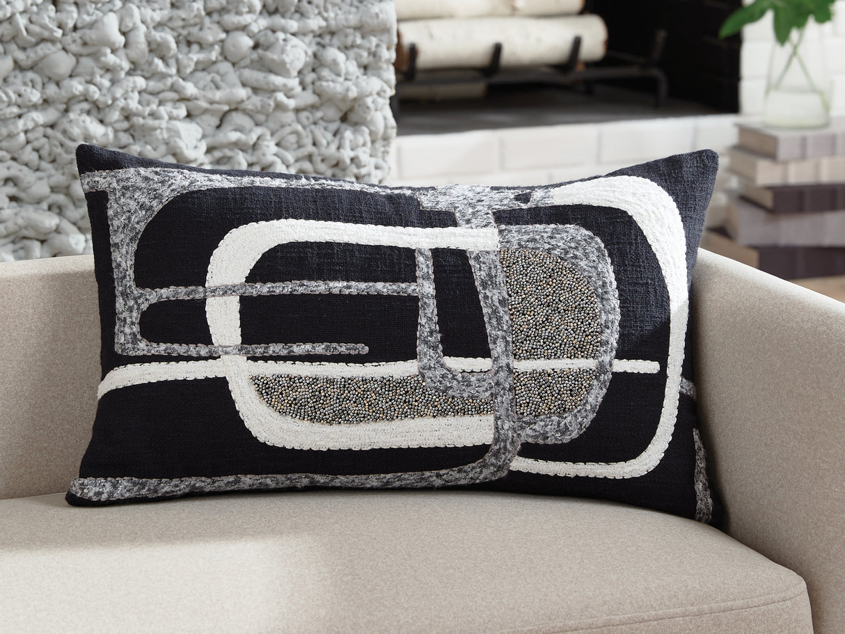 Nashville Furniture Outlets - Ashley Furniture - Gavrileigh Pillows - Pillow (4/CS) / Black/Gray/Ivory - A1001113
