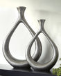 Nashville Furniture Outlets - Ashley Furniture - Dimaia Vase - Vase (Set of 2) (2/CS) / Antique Silver Finish - A2000348
