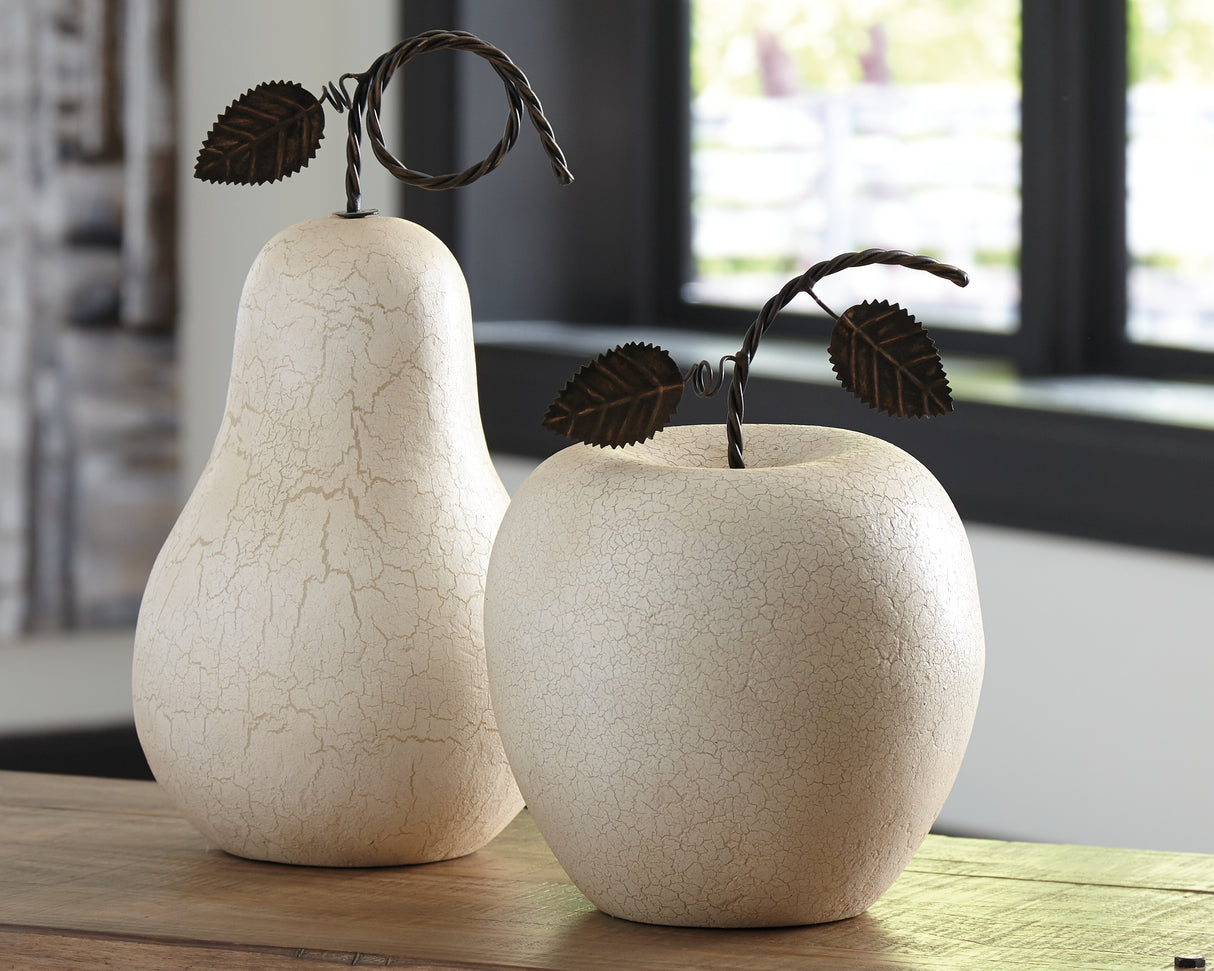 Nashville Furniture Outlets - Ashley Furniture - Bidelia Sculpture - Sculpture Set (Set of 2) / Antique White - A2000381