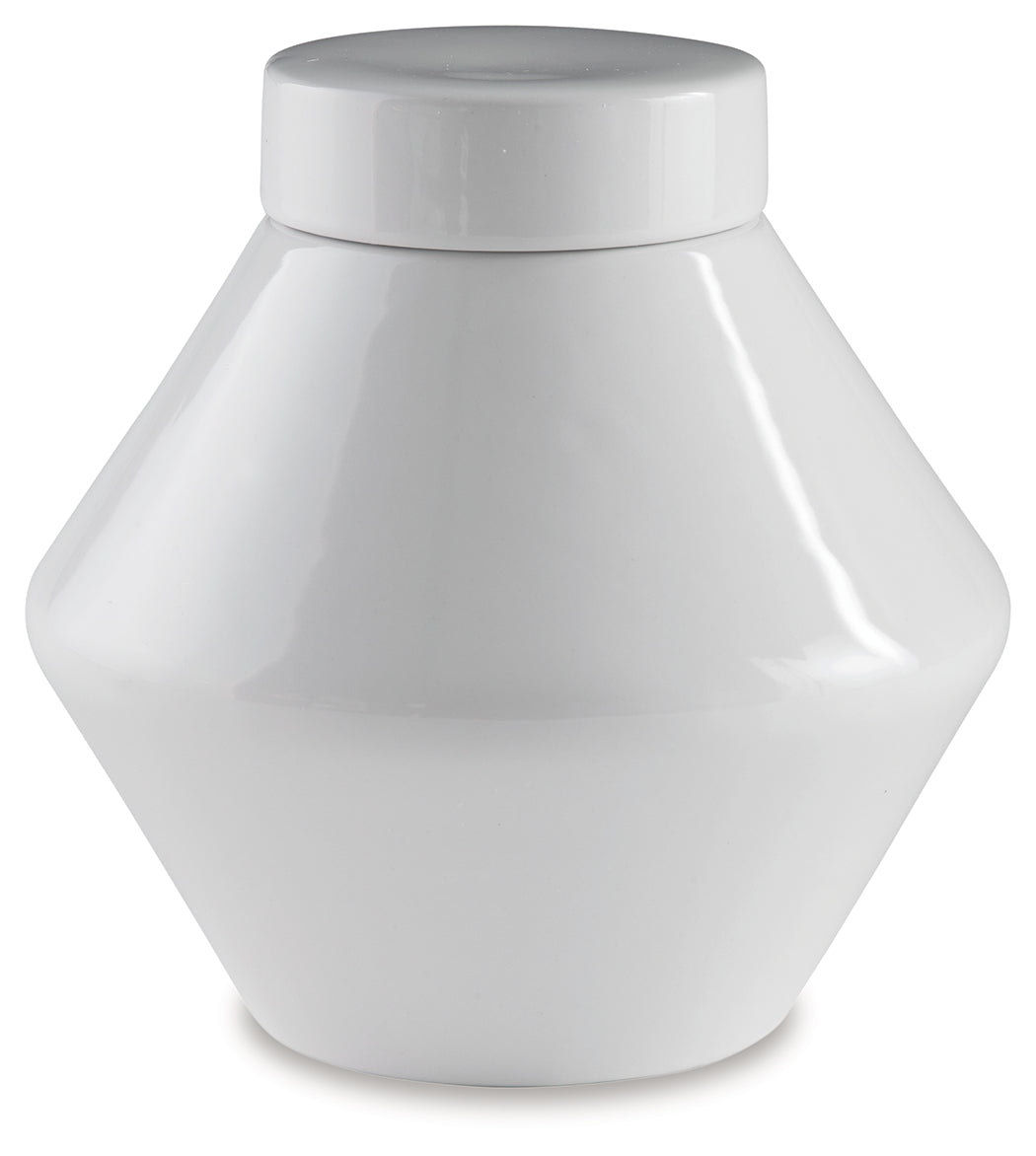 Nashville Furniture Outlets - Ashley Furniture - Domina Jar (Set of 2) - Jar (2/CS) / White - A2000485