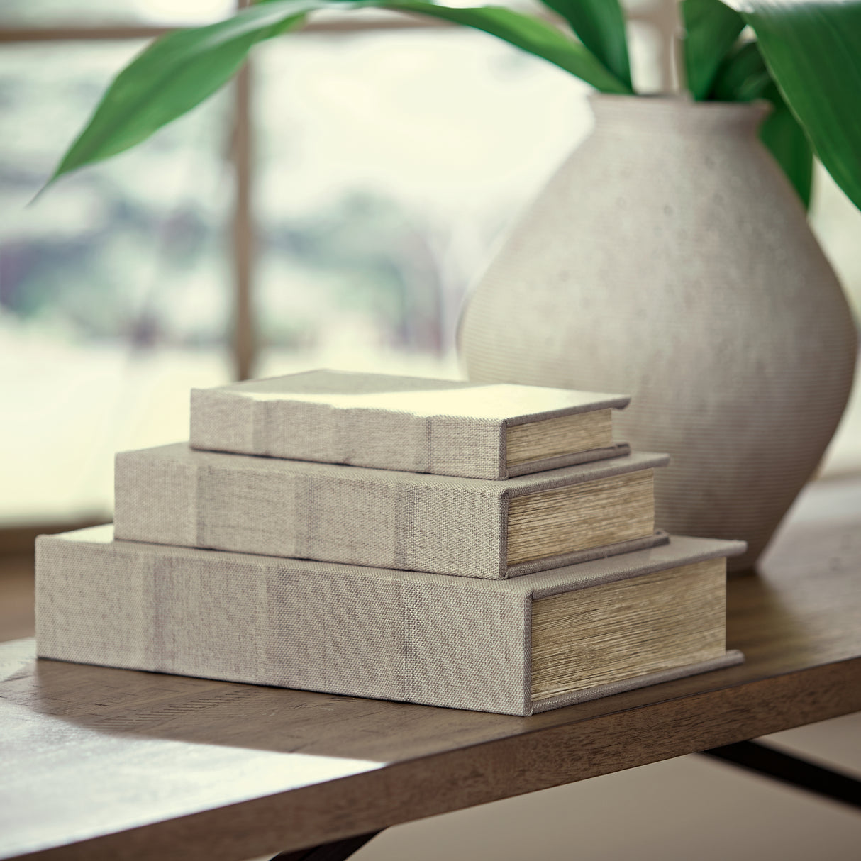 Nashville Furniture Outlets - Ashley Furniture - Jolina Box (Set of 3) - Box Set (3/CN) / Linen - A2000486