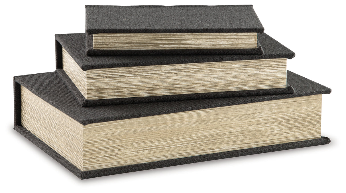 Nashville Furniture Outlets - Ashley Furniture - Jolina Box (Set of 3) - Box Set (3/CN) / Black - A2000489